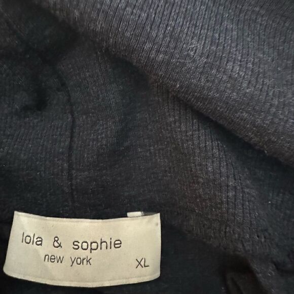 lola & sophie New York crowl neck top Navy size XL - Picture 5 of 10